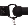 Ouch! Silicone Bâillon avec Pinces Tétons Nipple Gag Noir